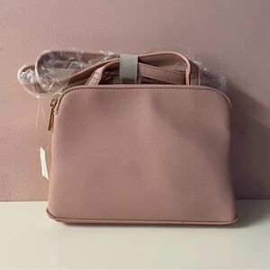 Francesca’s Pink Double-Compartment Crossbody Bag NWT